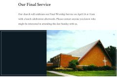 ‘The pandemic killed us:’ Church running since 1848 to hold final service on Sunday