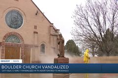 'Abortion Saves Lives': Catholic church vandalized 2nd time with anti-church, pro-abortion graffiti