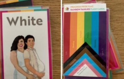North Carolina preschool teacher resigns amid outcry after using flashcard with pregnant man