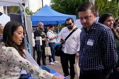 US job openings decline slightly but remain high