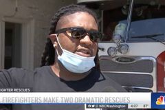 'Catch My Child': Courageous Firefighter Saves Toddler Hanging From Second-Floor Window of Burning Building