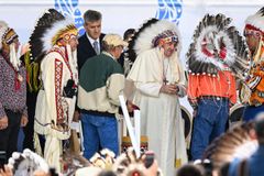 Pope meets with Native American leaders, apologizes for Canadian residential school abuses