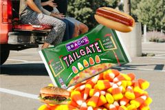 ApocalypseWatch2022: Hot Dog and Hamburger Flavored Candy Corn Drops in Stores - RELEVANT
