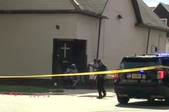 ‘Hit the floor’: Bishop protects churchogoers as shooting breaks out after service