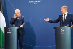 A Monstrous Lie’: Palestinian President Accuses Israel of Carrying Out ‘50 Holocausts’ in Berlin Press Conference