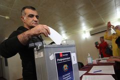 Kyiv condemns vote in occupied provinces joining Russia