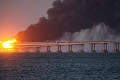 Crimean bridge bombed, disrupting Russian supplies