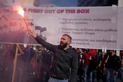 Strikes stop public transportation in Greece, Belgium