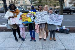 Activists protest Nigerian president's speech at US Institute of Peace amid 'genocidal' violence