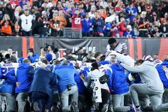 Buffalo Bills' Safety Damar Hamlin Collapses on Field, Team Turns to God in Prayer