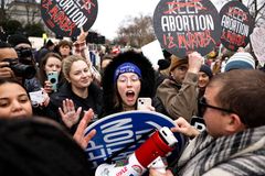 Hundreds take part in dueling rallies at Supreme Court on Roe v. Wade's 50th anniversary