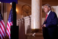 Trump continues presidential bid with two campaign stops