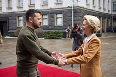 Top EU officials visit Ukraine, talk more sanctions