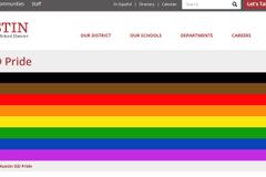 Austin ISD promotes LGBT pride week events with intersex rainbow flag, 'pronoun buttons'
