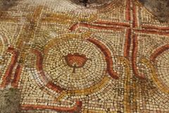 Ancient Floral Mosaic Byzantine Church Floor Uncovered Again after 40 Years