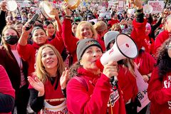 Los Angeles teachers, staff shut down schools in strike