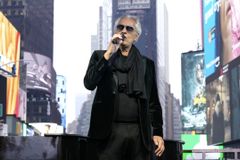 Andrea Bocelli sings ‘Amazing Grace’ at Times Square ahead of film release: ‘Music is a form of prayer’