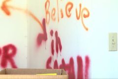 'Believe in Satan': Vandals deface church with phallic images, 666 in Easter Sunday attack