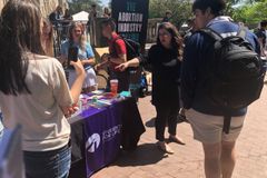 How Georgetown U students responded to pro-life activists speaking on campus