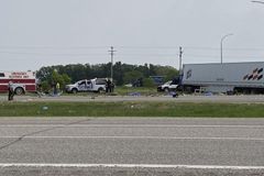15 die as bus, semitruck collide in Canada