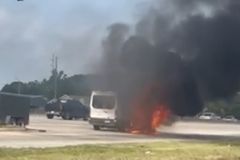 Youth group praises God after narrowly escaping fire on church bus