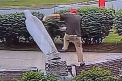 Man charged with hate crime after toppling Virgin Mary statue at Buffalo church