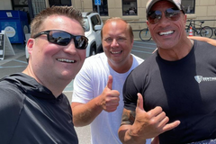 Dwayne 'The Rock' Johnson visits Christian homeless outreach