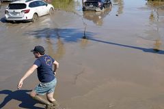 Tropical storm causes damages and flash floods in southern California
