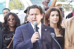 Ron DeSantis calls racist Dollar General shooter ‘major league scumbag’ at prayer vigil