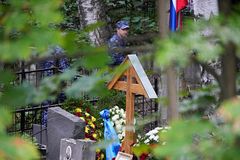 Russian mercenary leader buried in private ceremony