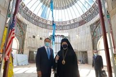 Construction resumes on church destroyed during 9/11; Cuomo presides at ceremony