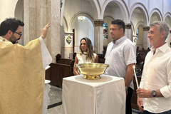 Celebrated footballer Ronaldo gets baptised