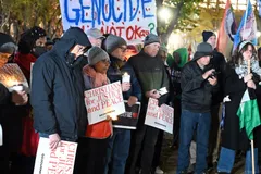 Claiborne, Barber, Budde Among Christian Leaders Calling for Gaza Cease-Fire at White House Vigil