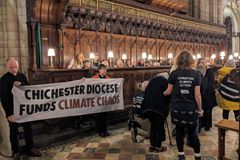 Fossil fuel protest at Chichester Cathedral 'disappointing'