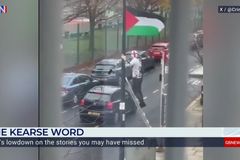 British man wearing Crusader gear attacked after taking down Palestinian flag in London neighborhood