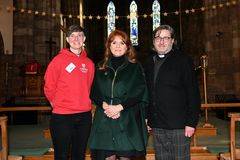 Duchess of York speaks of 'humbling' visit to Burnley church