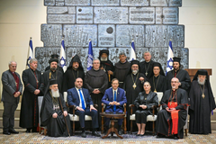 Jerusalem church leaders appeal for ceasefire in meeting with Israeli president
