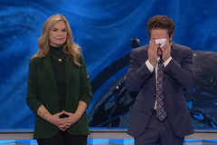 Joel Osteen sobs as he reveals Lakewood has finally paid off $100m bank loan