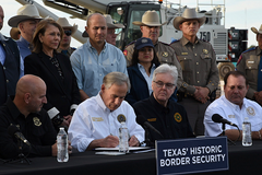 Texas governor says state building more military infrastructure at border