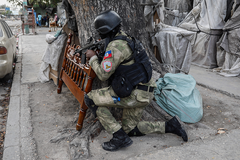 Gunfire in Haiti’s capital as gang leader tries to capture officials