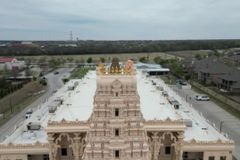 Hindu temple linked with 'supremacist' group erases Texas church, residential community from website image