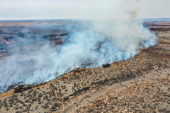 Firefighters continue to fight Texas wildfire