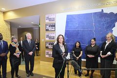 Vice President Kamala Harris makes historic abortion facility visit