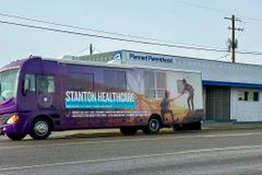 Pro-life mobile clinic parked beside Oregon Planned Parenthood facility gets local support