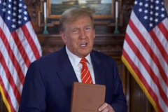 Trump rolls out new 'God Bless the USA' Bible during Holy Week
