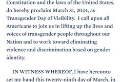 Biden facing criticism for highlighting Transgender Day of Visibility on Easter | Baptist Press