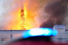 Historic Copenhagen Stock Exchange burns