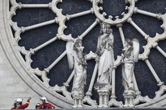 Inside Notre Dame, many items salvageable