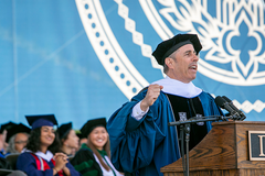 Protestors briefly disrupt Duke commencement speaker Jerry Seinfeld