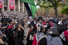 Hundreds stage pro-Palestinian walkout at Harvard graduation